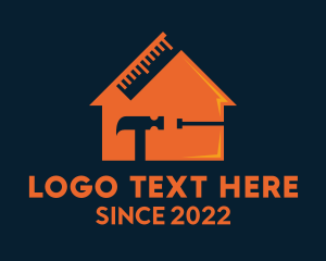 House Paint - Orange Home Improvement Realtor logo design