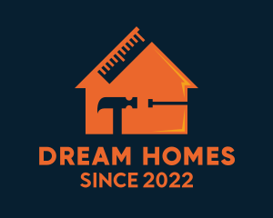 Maintenance Crew - Orange Home Improvement Realtor logo design
