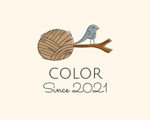 Stitching - Bird Branch Yarn logo design