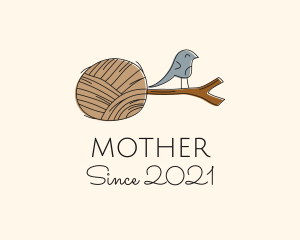 Knitter - Bird Branch Yarn logo design