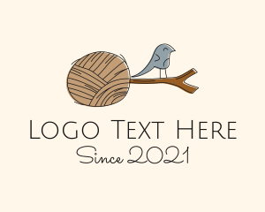 Knitting - Bird Branch Yarn logo design