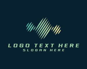 Company - Digital Technology Wave logo design