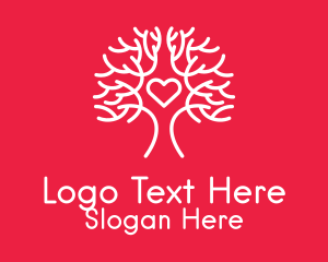 Heart Love Tree Logo