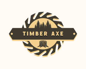 Lumberjack - Lumberjack Wood Saw logo design