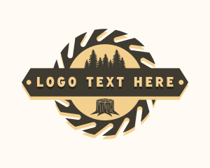 Builder - Lumberjack Wood Saw logo design