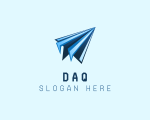 Paper Plane Origami Logo