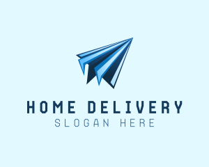 Paper Plane Origami logo design