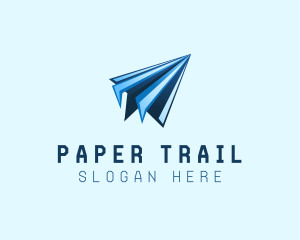 Paper Plane Origami logo design