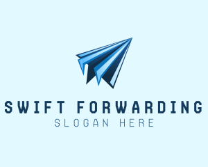 Paper Plane Origami logo design