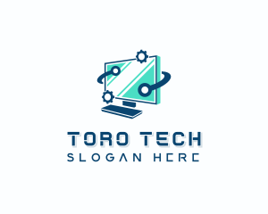 Computer Digital Tech logo design