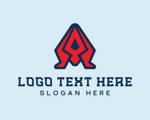 Tech - Abstract Gaming Letter A logo design