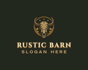 Rustic Bull Ranch logo design