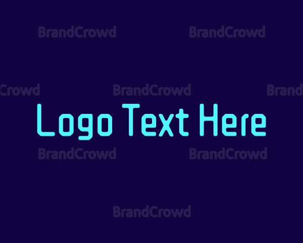 Blue Digital Wordmark Logo