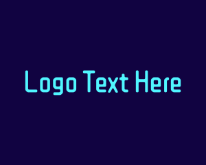 Blue Digital Wordmark Logo