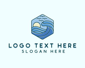 Tide - Beach Sea Waves logo design