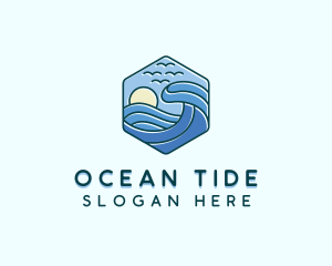 Tide - Beach Sea Waves logo design