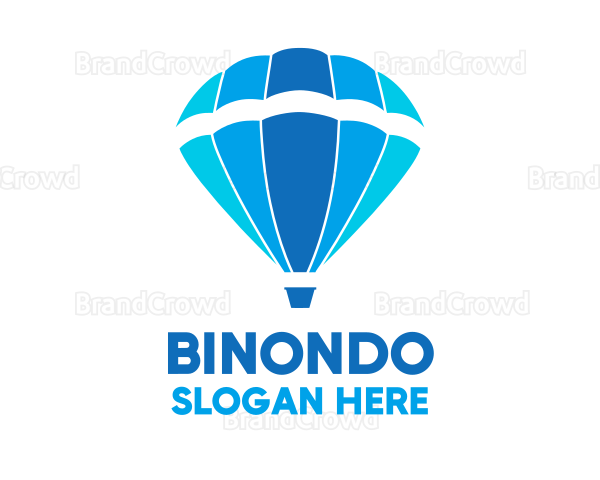 Blue Hot Air Balloon Logo