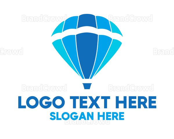 Blue Hot Air Balloon Logo