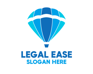 Blue Hot Air Balloon Logo