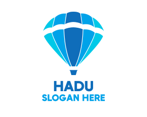 Ball - Blue Hot Air Balloon logo design