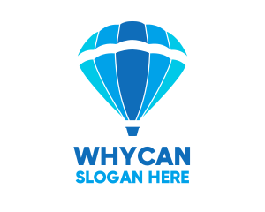 Ball - Blue Hot Air Balloon logo design