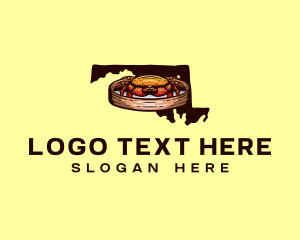 Crab - Steamed Crab Maryland logo design