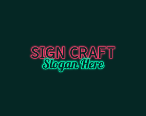 Sign - Nightclub Neon Sign logo design