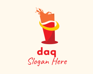 Juice Drinking Glass Logo