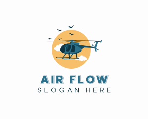 Helicopter Air Transportation logo design