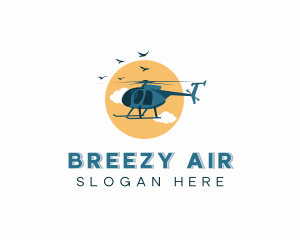 Helicopter Air Transportation logo design