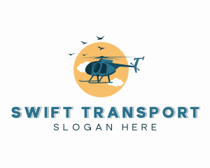 Helicopter Air Transportation logo design