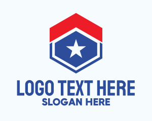 Hexagon Patriot House  Logo