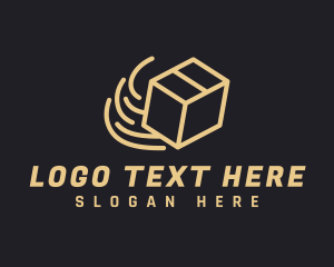 Line Art - Parcel Delivery Box logo design