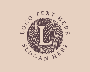 Wood - Generic Woodworking Log logo design