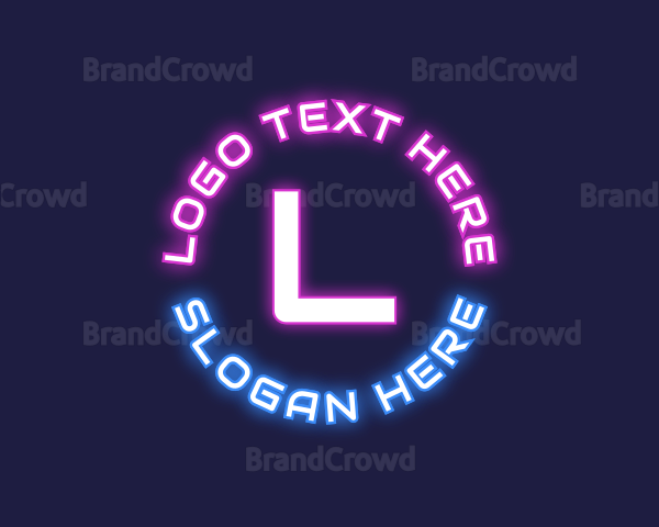 Neon Tech Lettermark Logo