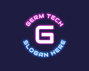 Neon Tech Lettermark  logo design