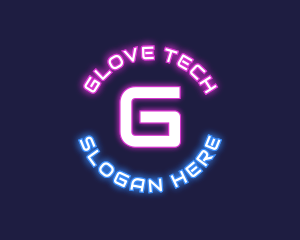 Neon Tech Lettermark  logo design