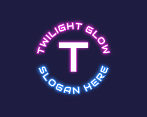 Neon Tech Lettermark  logo design