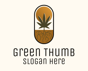 Hemp Farm Badge logo design