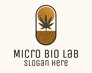 Hemp Farm Badge logo design