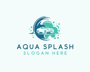 Car Wash Cleaning Splash logo design