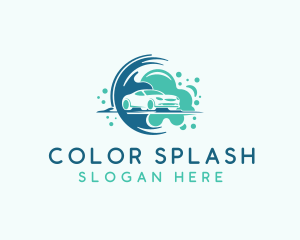 Car Wash Cleaning Splash logo design