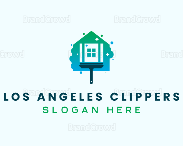 Clean Squilgee Housekeeping Logo