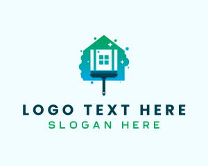 Clean - Clean Squilgee Housekeeping logo design