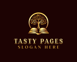 Luxury Book Tree logo design