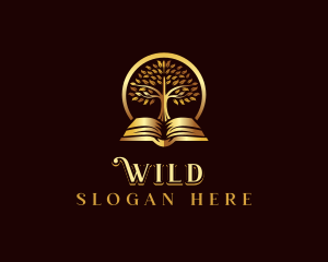 Book - Luxury Book Tree logo design