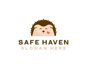 Hedgehog Animal Shelter logo design