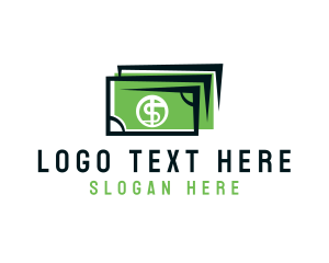 Green Technology - Dollar Money Currency Exchange logo design