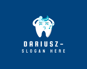 Orthodontist - Washing Singing Tooth logo design