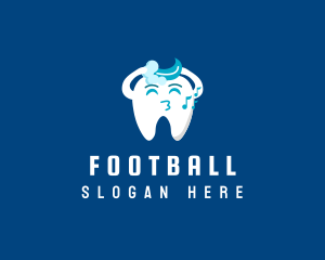 Dentist - Washing Singing Tooth logo design